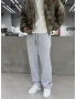 Gri Melange Loose Baggy Eşofman