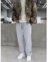 Gri Melange Loose Baggy Eşofman