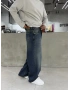 Mavi Eskitme Denim Süper Baggy