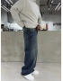 Mavi Eskitme Denim Süper Baggy