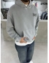 Gri Premium Yıkamalı Kovboy Sweat
