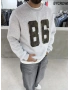 Gri 86 Kamuflaj Oversize Sweat