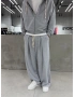 Gri Melange Premium Oversize Eşofman Takım