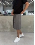Antrasit Keten Bol Kalıp Baggy Şort