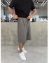 Antrasit Keten Bol Kalıp Baggy Şort