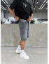 Antrasit Yıkamalı Effect Denim Şort