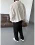 Beyaz Modal Kumaş Oversize Gömlek