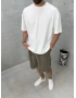 Beyaz Modal Oversize T-shirt