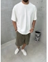 Beyaz Modal Oversize T-shirt