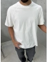 Beyaz Premium Oversize T-Shirt