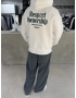 Beyaz Respect Oversize Sweat