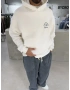 Beyaz Respect Oversize Sweat