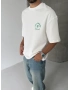 Beyaz Respect Oversize Tshirt