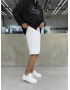 Beyaz Yıkamalı Effect Denim Şort