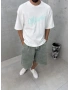 Beyaz Yıkamalı Miami Oversize T-Shirt