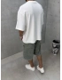 Beyaz Yıkamalı Miami Oversize T-Shirt