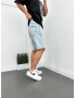 Buz Mavi Denim Şort