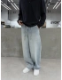 Buz Mavi İpli Baggy Jean
