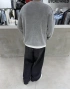 Gri Oversize Urban Triko Kazak