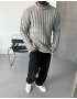 Gri Premium Nordic Oversize Kazak