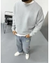 Gri Yıkamalı Oversize Sweat