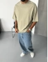 Haki Basic Oversize T-Shirt