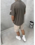 Haki X Baskılı Oversize T-shirt
