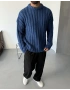 İndigo Premium Nordic Oversize Kazak