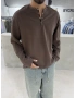 Kahve Ottoman Çıt Çıtlı Sweat
