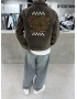 Kahve Premium Vintage Oversize Boxy Ceket