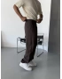 Kahve Tensel Baggy Pantolon