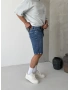 Koyu Mavi Denim Bol Kalıp Şort
