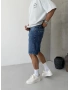 Koyu Mavi Denim Bol Kalıp Şort
