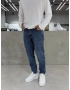 Koyu Mavi Premium Yıkamalı Boyfriend Jean