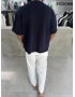 Lacivert Modal Oversize T-Shirt