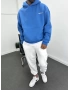 Mavi 3 iplik Şardonlu Sweatshirt