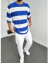 Mavi Beyaz Triko T-shirt