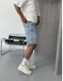 Mavi Bol Kalıp Denim Şort