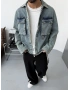 Mavi Eskitme Aksesuar Detay Denim Ceket