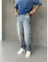 Mavi Eskitme Kemer Detay Baggy Jean