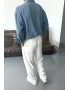 Mavi Modal Kumaş Oversize Gömlek
