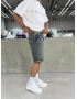 Mavi Yıkamalı Effect Denim Şort