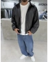 Premium Deri Oversize Bomber Ceket