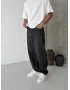 Siyah Baloon Fit Baggy Jean