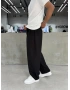 Siyah Baloon Fit Kumaş Baggy