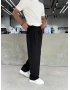 Siyah Baloon Fit Kumaş Baggy