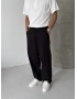 Siyah Gabardin Ekstra Bol Baggy