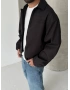 Siyah Golden Oversize Bomber Ceket