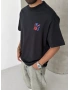 Siyah Love Oversize T-shirt