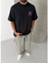 Siyah Love Oversize T-shirt
